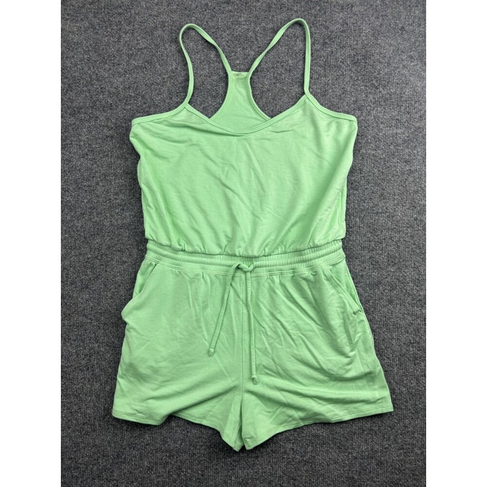 Beyond Yoga Romper Womens Small‎ Drawstring Waist Pockets Soft Lounge Jumpsuit